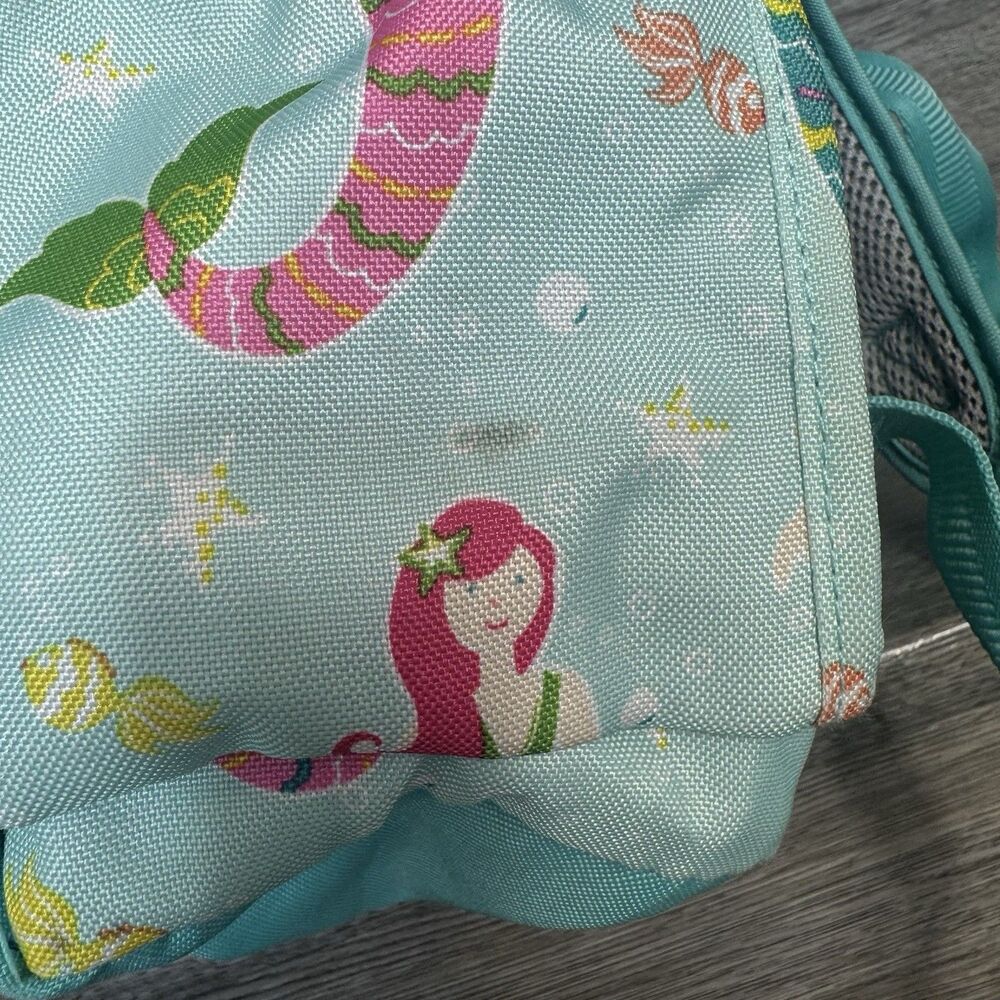Pottery Barn Kids Mackenzie Mermaid Toddler Backpack Size Small Pink Blue - Picture 16 of 16